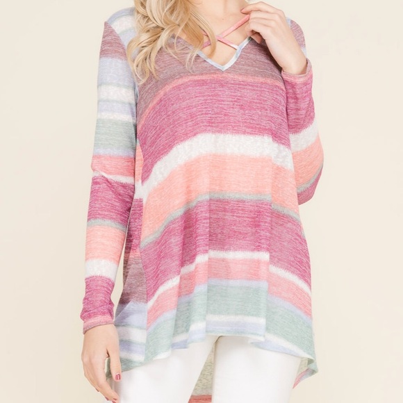 🌟Sale🌟Striped Tunic Top - Picture 3 of 5